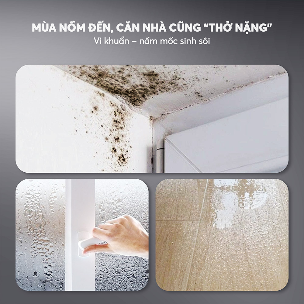 Máy hút ẩm kèm lọc không khí Elmich DE-1308 – ảnh sản phẩm